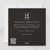 Carte de Noël Arc moderne d'affaires (Dos)