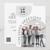 Carte de Noël Arc moderne d'affaires (Devant / Derrière)