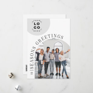 Carte de Noël Arc moderne d'affaires