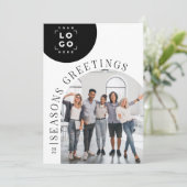 Carte de Noël Arc moderne d'affaires (Debout devant)