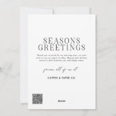 Carte de Noël Arc moderne d'affaires (Dos)