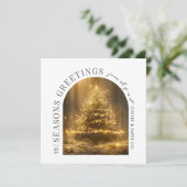 Carte de Noël Arc moderne d'affaires (Debout devant)