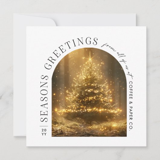 Carte de Noël Arc moderne d'affaires (Devant)