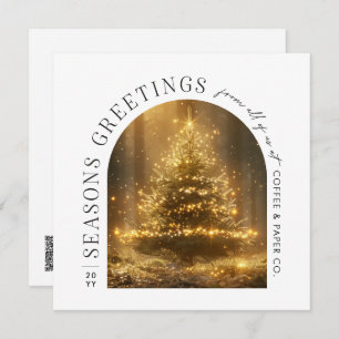 Carte de Noël Arc moderne d'affaires