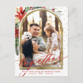 Carte de Noël Arc Photo Famille Ensemble (Devant)