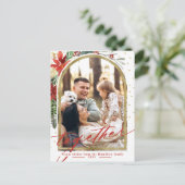 Carte de Noël Arc Photo Famille Ensemble (Debout devant)