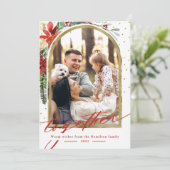 Carte de Noël Arc Photo Famille Ensemble (Debout devant)