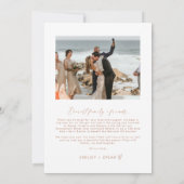 Carte de Noël Arch Photo moderne (Dos)