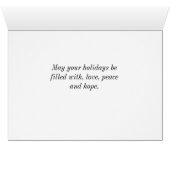 Carte de Noël argent Dollar City (Intérieur Horizontal (Bas))