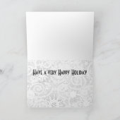 Carte de Noël Art déco (Intérieur)