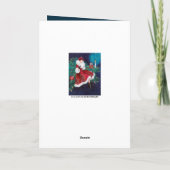 Carte de Noël Art déco retro vintage (Dos)