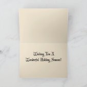 Carte de Noël Art déco vintage (Intérieur)