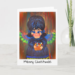 Carte de Noël - Art d'enfants - Ange