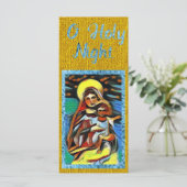 Carte de Noël Art Mary et Jesus (Debout devant)