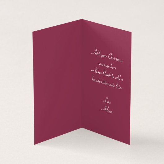 Carte de Noël Art Nouveau Reine des neiges Joyeux (Inside)