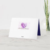 Carte de Noël artistique Colombe, carte d'art stim (Dos)