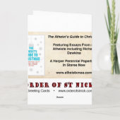 Carte de Noël athée de Darwin (couleur) (Dos)