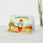 Carte de Noël au cactus du Sud-Ouest (Devant)