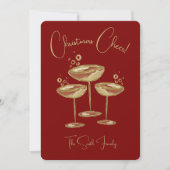 Carte de Noël au Champagne (Devant)
