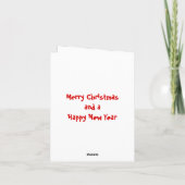Carte de Noël au cochon volant (Dos)