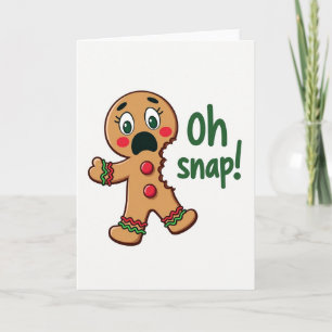 Carte de Noël au cookie fantaisiste
