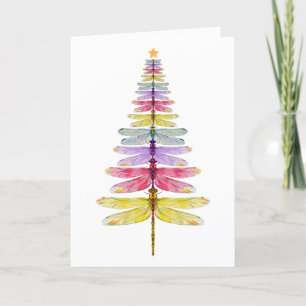 Carte de Noël au dragonfly mignon