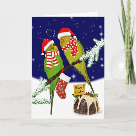 Carte de Noël au gâteau de graines (Devant)