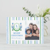 Carte de Noël au monogramme de Casse-Noisette (Debout devant)