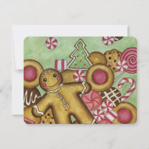 Carte de Noël au pain d'épices