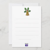 Carte de Noël au pingouin adorable (Dos)