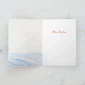 Carte de Noël au pingouin aquarelle (Intérieur)