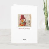 Carte de Noël au poulet vintage ! (Dos)