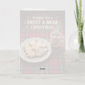 Carte de Noël au shortbread Sweet Braw (Dos)
