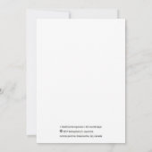 Carte de Noël au style contemporain de Bebejabets (Dos)