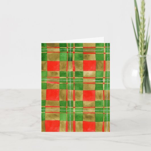 Carte de Noël au tartan MAC GREGOR (Devant)