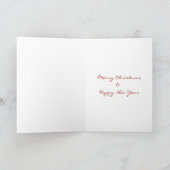 Carte de Noël aux arbres blancs (Intérieur)