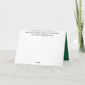 Carte de Noël aux baies rouges (Dos)