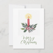 Carte de Noël aux bougies (Devant)