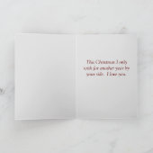 Carte de Noël aux bougies romantiques (Intérieur)