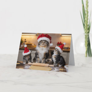 Carte de Noël aux cookies de Noël avec un Maine Co