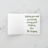 Carte de Noël aux fruits rouges végane avec un joy (Intérieur)