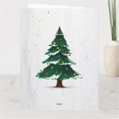 Carte de Noël aux manchots mignons (Dos)