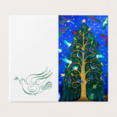 Carte de Noël aux oiseaux de Nouvelle-Zélande (Outside Unfolded)