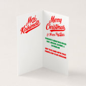 Carte de Noël aux oiseaux de Nouvelle-Zélande (Inside)