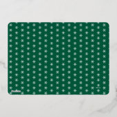 Carte de Noël aux petits pois avec des bonhommes d (Verso)