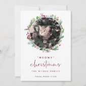 Carte de Noël avec animal de compagnie avec photo  (Devant)