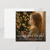 Carte de Noël avec arbre de Noël (Devant / Derrière)