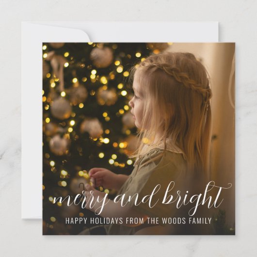 Carte de Noël avec arbre de Noël (Devant)