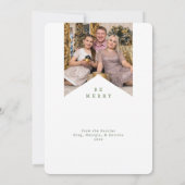 Carte de Noël avec arbre de Noël sur table latéral (Dos)