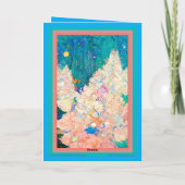 Carte de Noël avec arbre, style Klimt, Coloré (Dos)